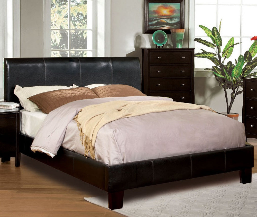 Villa Park Espresso Leatherette Full Bed