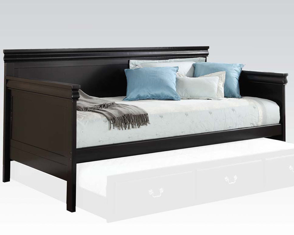 Bailee Black Wood Twin Daybed