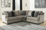 Bovarian 2-Pc Stone Chenille Sectional with RAF Sofa (Oversized)