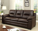 Parma Brown Leatherette Sofa