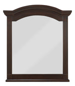 Meghan Espresso Wood Frame/Glass Dresser Mirror