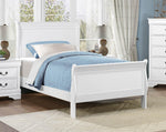 Mayville Youth White Wood Twin Bed