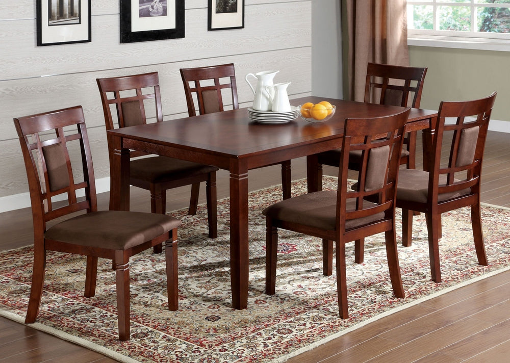 Montclair 7-Pc Dark Cherry Dining Table Set