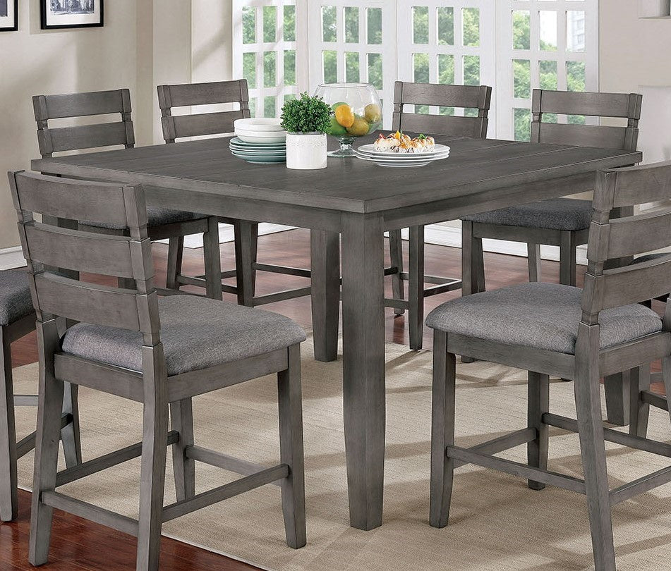 Viana Gray Wood Counter Height Table