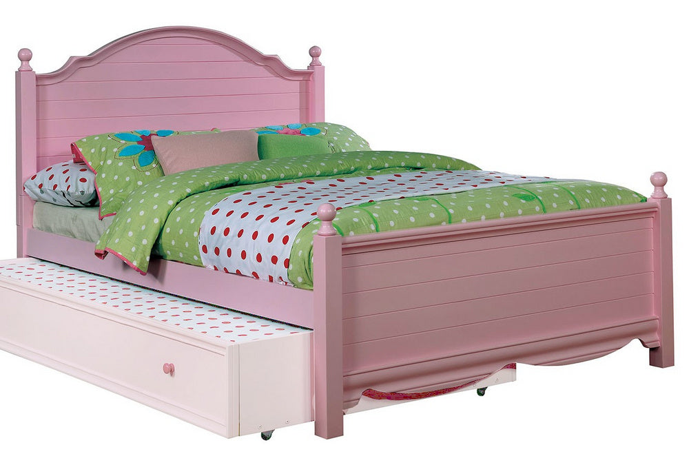 Dani Pink Wood Full Bed