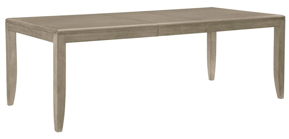 Mckewen Light Gray Wood Extendable Dining Table