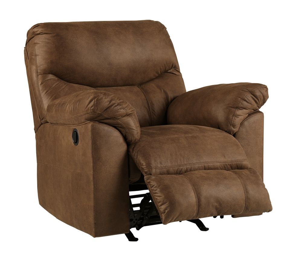 Boxberg Bark Faux Leather Manual Rocker Recliner