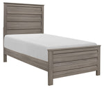 Waldorf Gray Wood Twin Bed