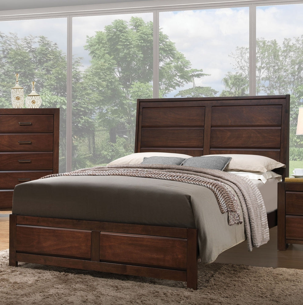 Oberreit Walnut Wood Queen Bed