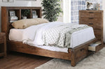 Mcallen Weathered Light Oak Wood King Bed