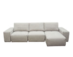 Jazz 3-Pc Light Brown Fabric Modular Sectional Sofa