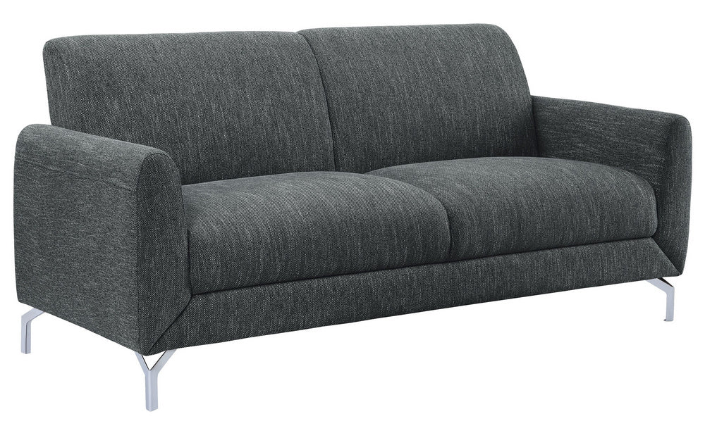 Venture Dark Gray Fabric 2-Seat Sofa