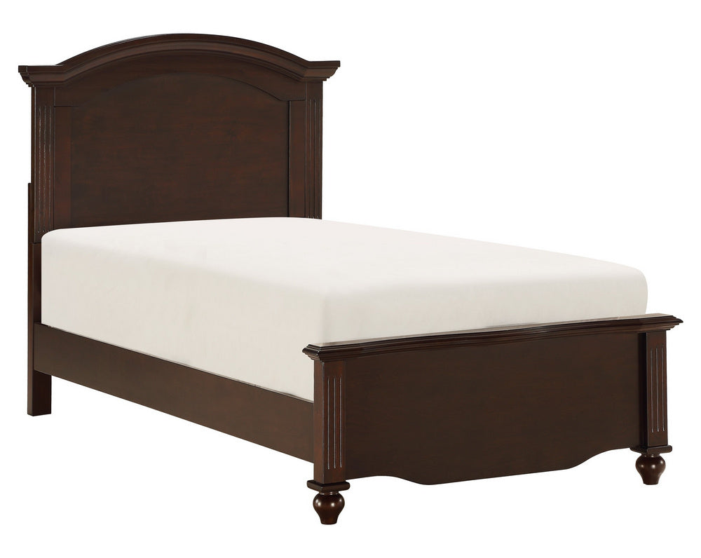 Meghan Espresso Wood Twin Panel Bed