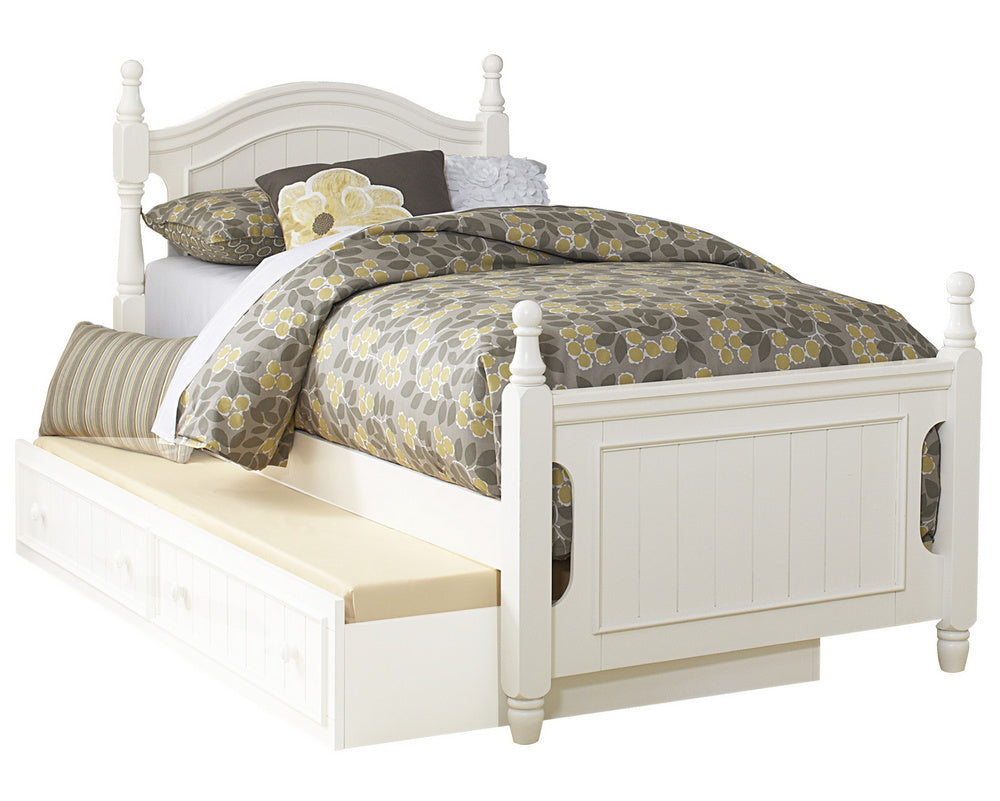 Clementine White Wood Full Bed