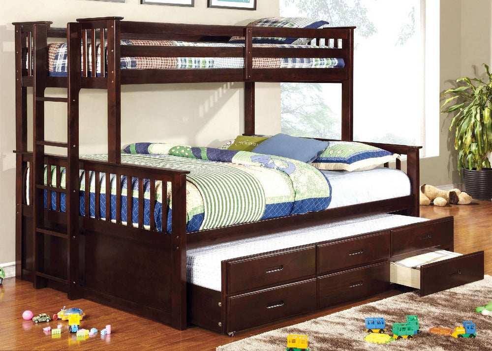 University Twin XL/Queen Bunk Bed w/ Trundle