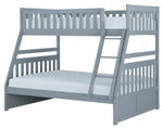 Orion Gray Wood Twin over Full Bunk Bed