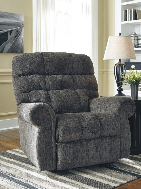 Ernestine Slate Fabric Power Lift Recliner