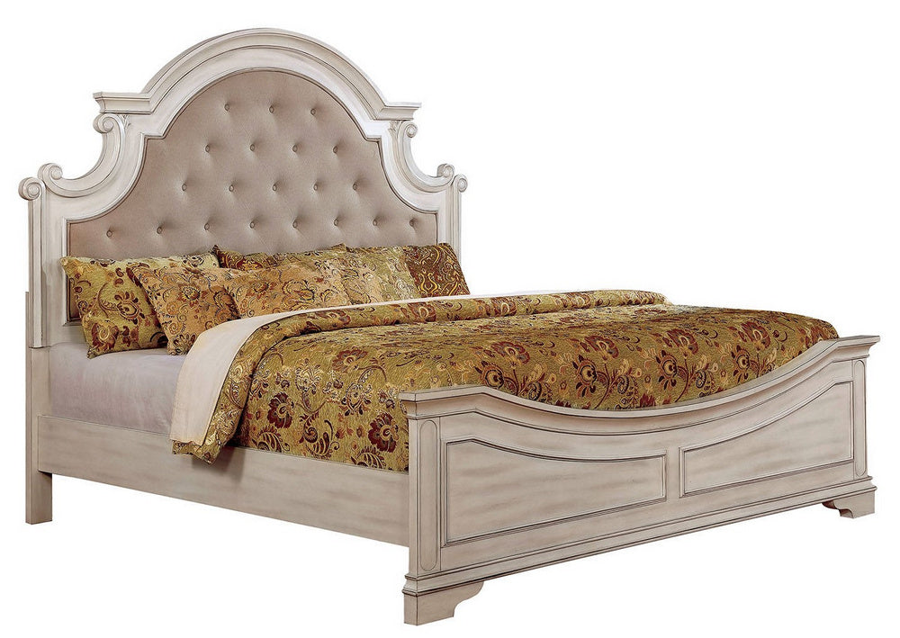 Pembroke Whitewash Cal King Bed (Oversized)