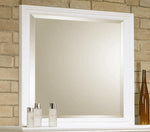 Sandy Beach White Wood Frame Dresser Mirror