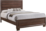 Brandon Medium Warm Brown Wood Queen Panel Bed