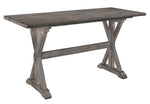 Amsonia Distressed Gray Wood Counter Height Table