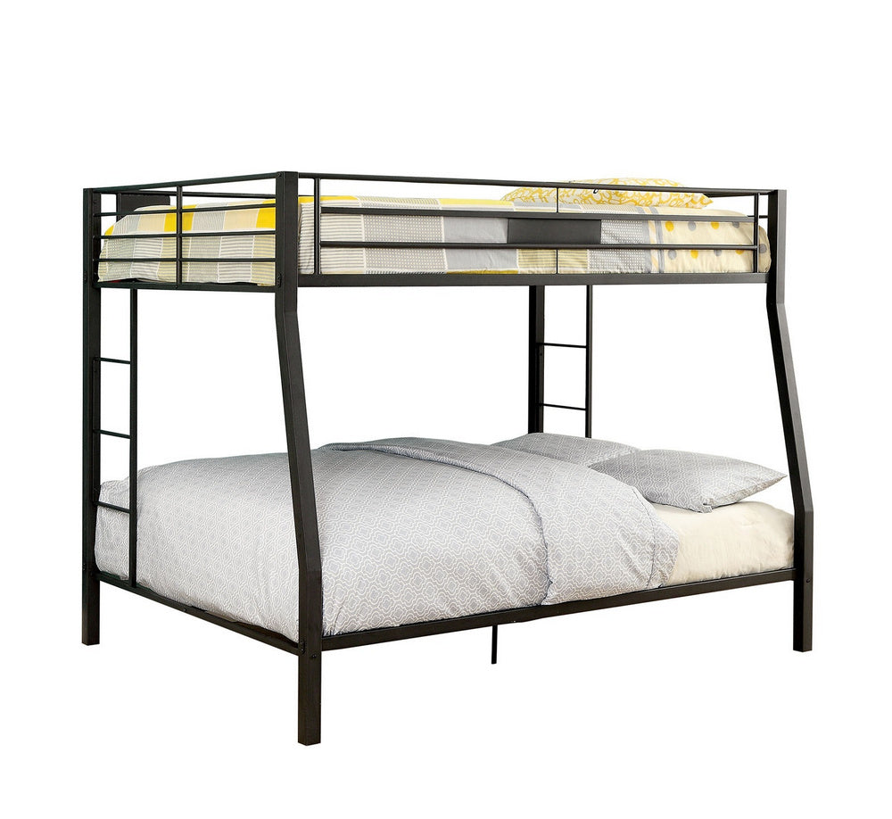 Claren Black Metal Full XL/Queen Bunk Bed