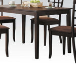 Cardiff Espresso Wood Rectangular Dining Table