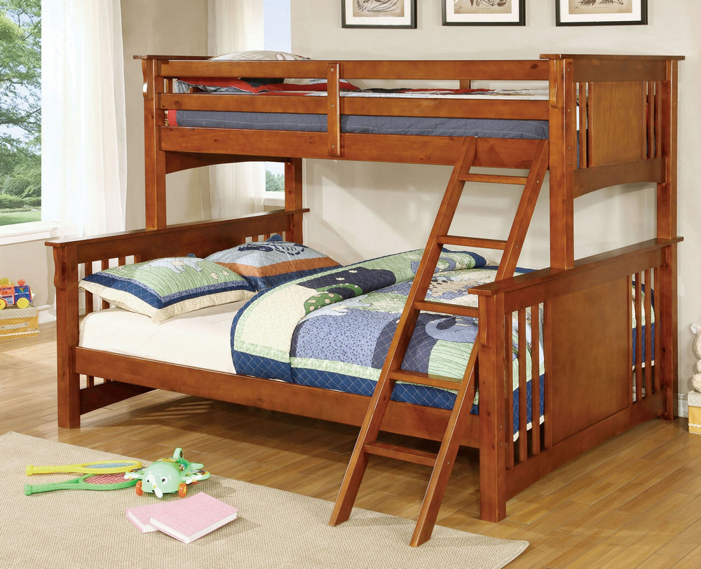 Spring Creek Oak Twin Xl/Queen Bunk Bed