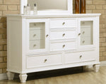 Sandy Beach White Wood 11-Drawer Dresser