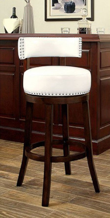 Shirley 2 Dark Oak/White 29" Bar Stools