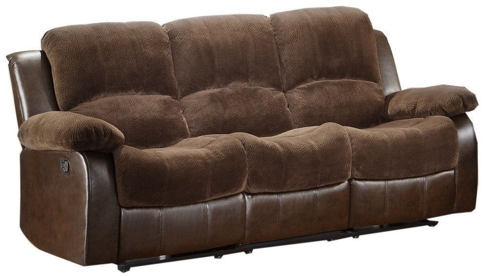 Cranley Chocolate Manual Double Recliner Sofa