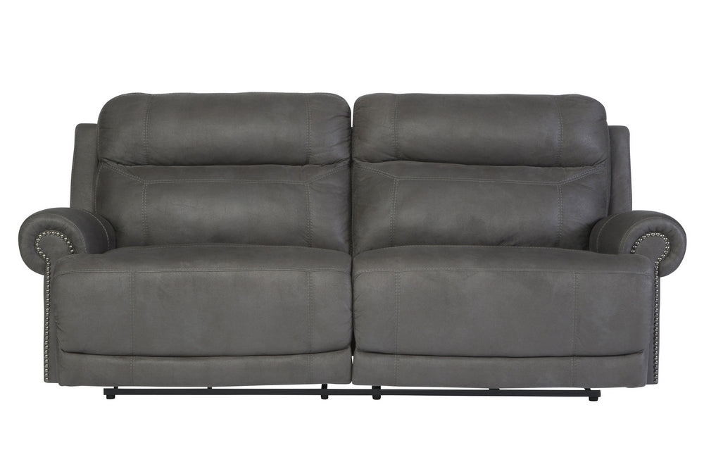 Austere Gray 2-Seat Manual Recliner Sofa (Oversized)