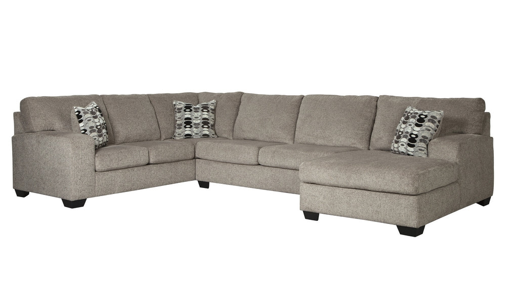 Ballinasloe 3-Pc Platinum RAF Sectional (Oversized)