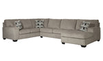 Ballinasloe 3-Pc Platinum RAF Sectional (Oversized)