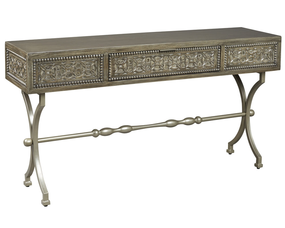 Quinnland Antique Black Console Sofa Table