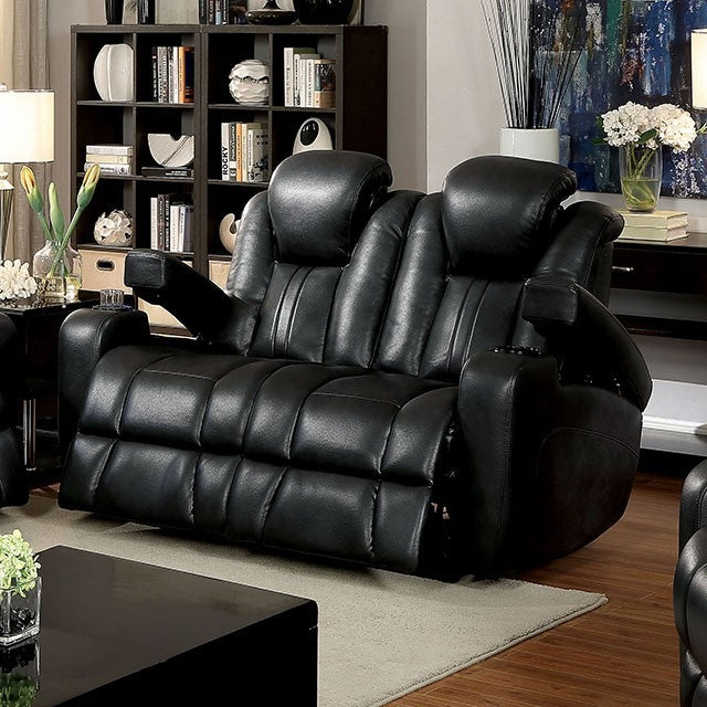 Zaurak Dark Gray Power Recliner Loveseat