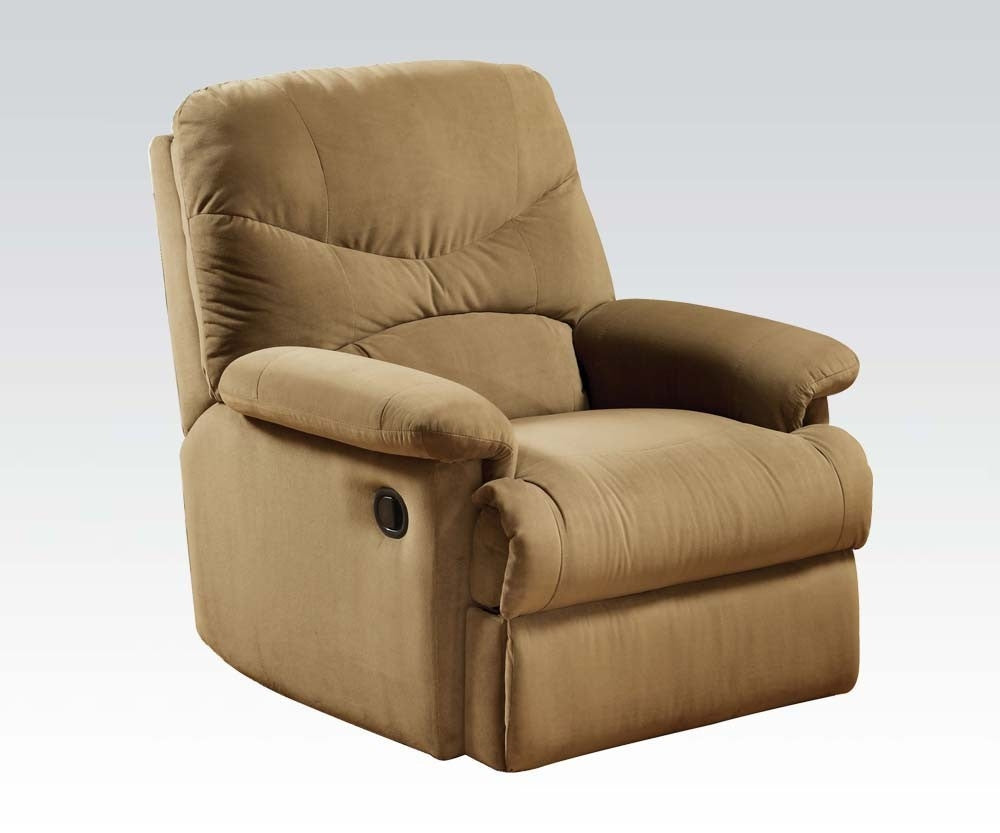 Arcadia Light Brown Microfiber Manual Recliner