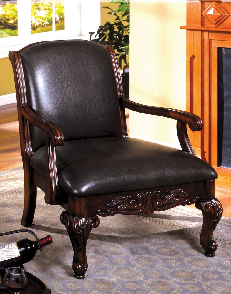 Sheffield Traditional Espresso Accent Chair