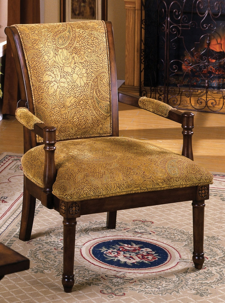 Stockton Traditional Fabric Accent Chair