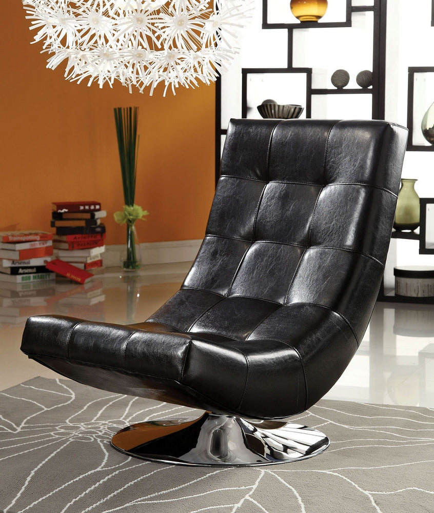 Trinidad Contemporary Black Swivel Chair