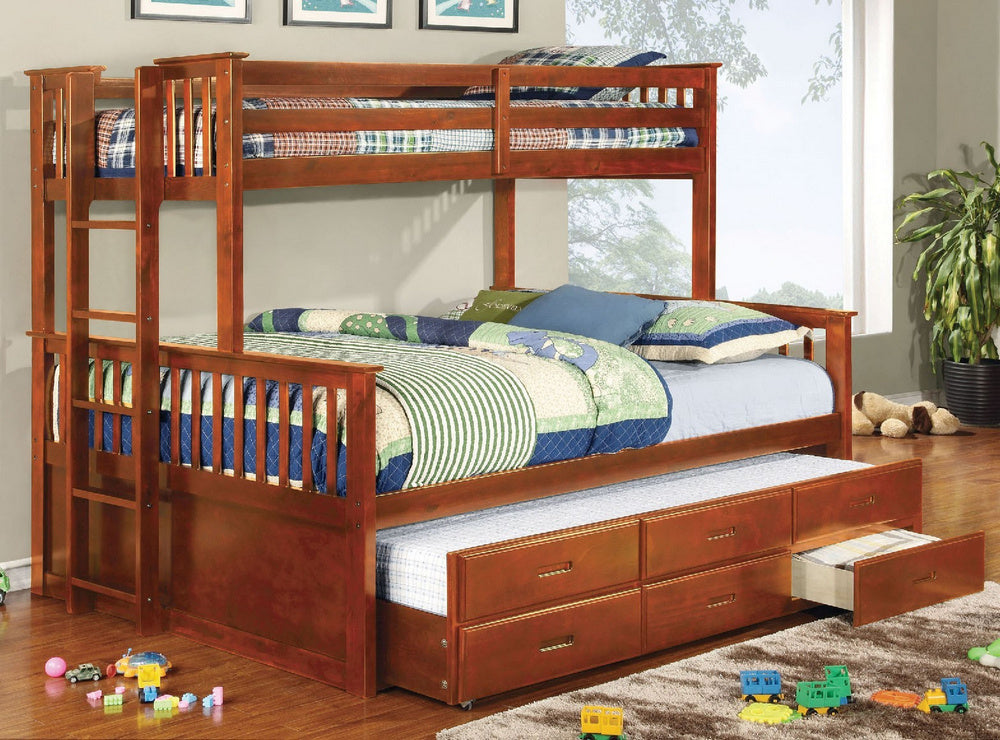 University Twin XL/Queen Bunk Bed with Trundle