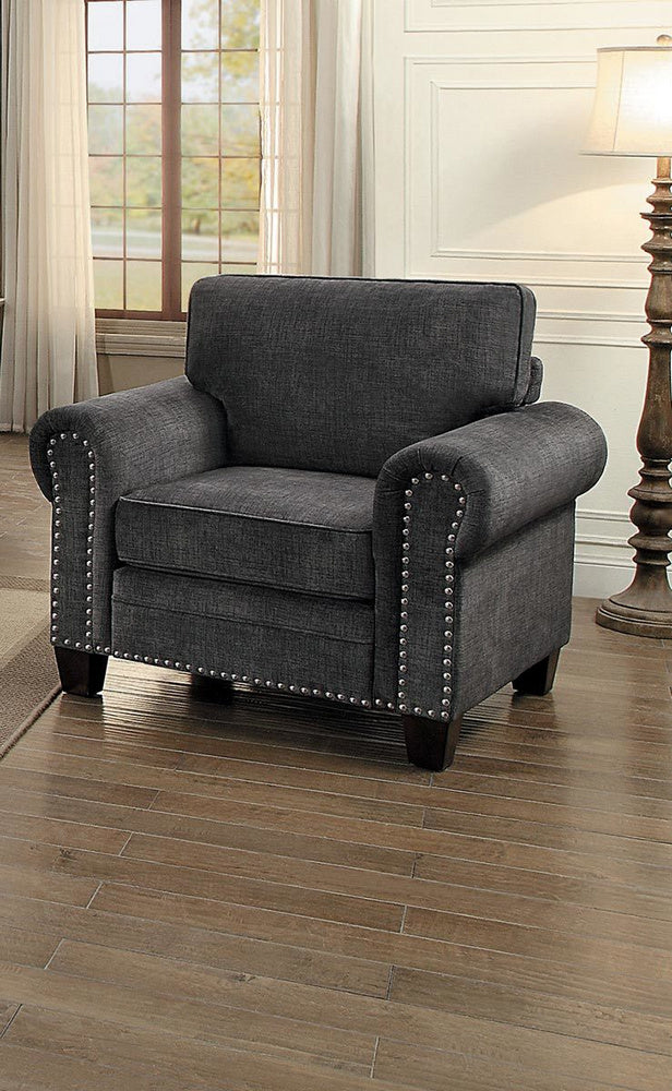 Cornelia Dark Gray Fabric Chair