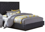 Larchmont Graphite Upholstered Fabric King Bed