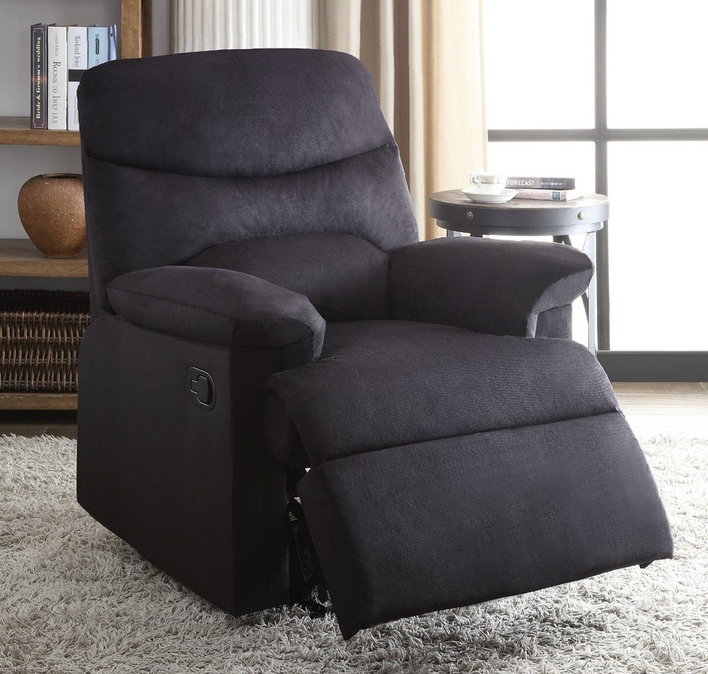 Arcadia Black Woven Fabric Manual Recliner