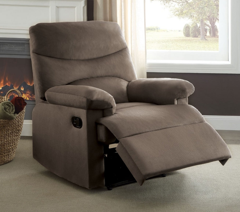 Arcadia Light Brown Woven Fabric Manual Recliner