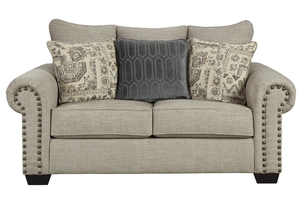 Zarina Jute Fabric Loveseat