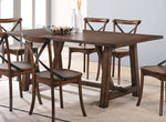 Kaelyn Dark Oak Wood Rectangular Dining Table