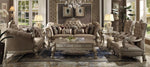 Dresden 4-Pc Bone Velvet/Gold Patina Sofa Set (Oversized)