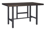 Kavara Medium Brown Wood/Metal Counter Height Table