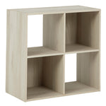 Socalle Natural Tone Wood 4-Cube Organizer